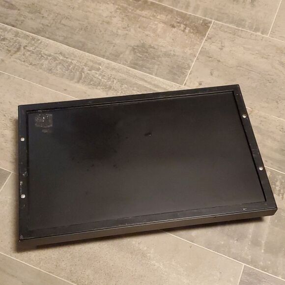 Heavy Glass Wooden w/Copper Handle Tray - Picture 7 of 7